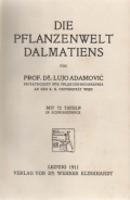 Adamović Lujo: Die Pflanzenwelt Dalmatiens
